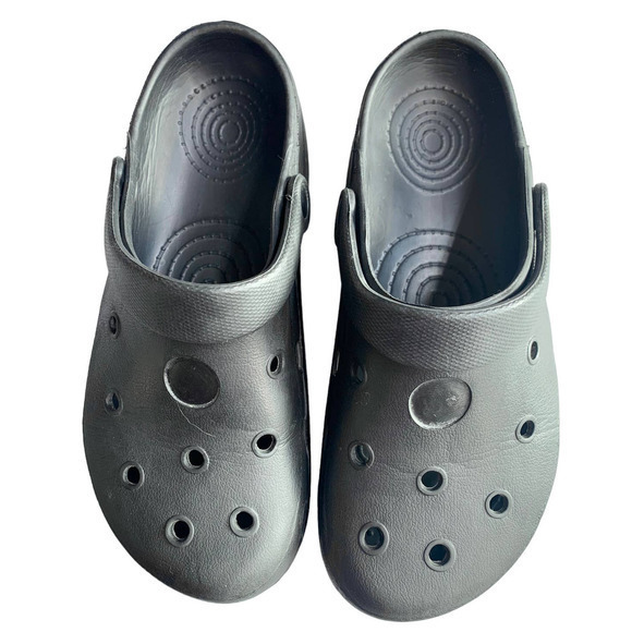 Classic slip‎ on Black EVA Rubber Clogs Unisex Size 41 Women 10/Men 8 - Picture 2 of 9